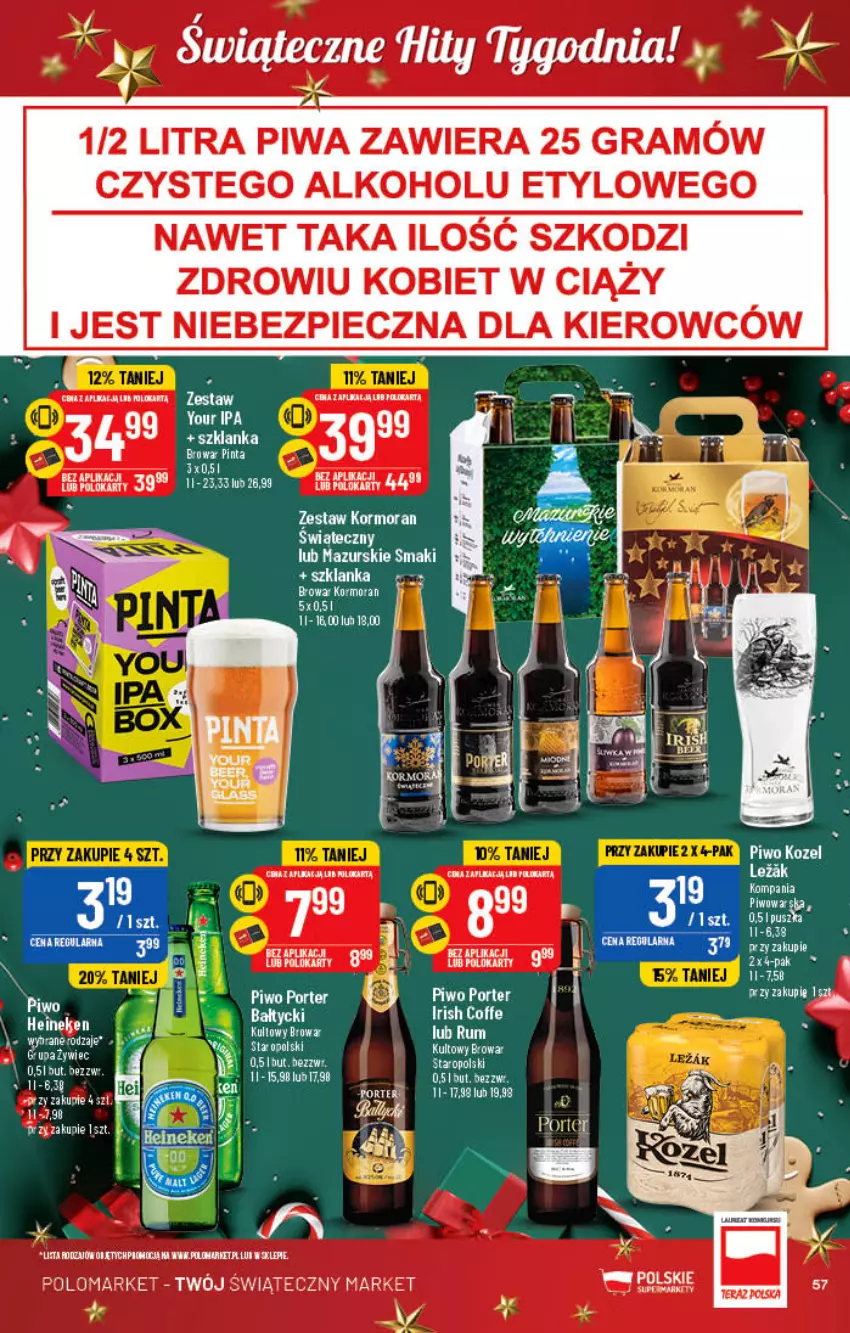 Gazetka promocyjna PoloMarket - Gazetka pomocyjna - ważna 21.12 do 27.12.2022 - strona 57 - produkty: Gra, HP, Kozel, LG, Piec, Piwa, Piwo, Rum, Szklanka