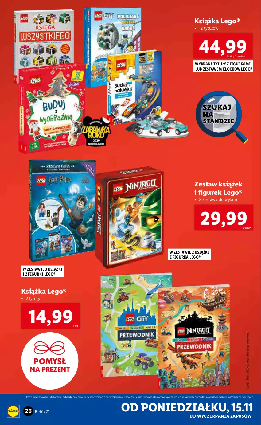 Gazetka promocyjna Lidl - GAZETKA - ważna 15.11 do 21.11.2021 - strona 26 - produkty: Książka, LEGO