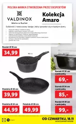 Gazetka promocyjna Lidl - GAZETKA - Gazetka - ważna od 21.11 do 21.11.2021 - strona 34 - produkty: Por, Garnek, Uchwyty, Patelnia, Rondel