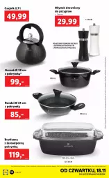 Gazetka promocyjna Lidl - GAZETKA - Gazetka - ważna od 21.11 do 21.11.2021 - strona 36 - produkty: Por, Garnek, Czajnik, Młynek, Rondel, Fa