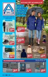 Gazetka promocyjna Aldi - Artykuły przemysłowe i tekstylia - Gazetka - ważna od 06.09 do 06.09.2025 - strona 1 - produkty: Teleskop, Buty, Kurtka, Baterie alkaliczne, Moda, Dzieci, Botki, Fa