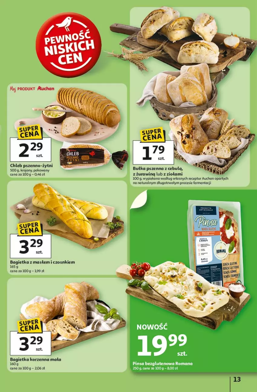 Gazetka promocyjna Auchan - LATO FIRST MINUTE Hipermarket - ważna 03.06 do 11.06.2025 - strona 17 - produkty: Bagietka, Bułka, Chleb