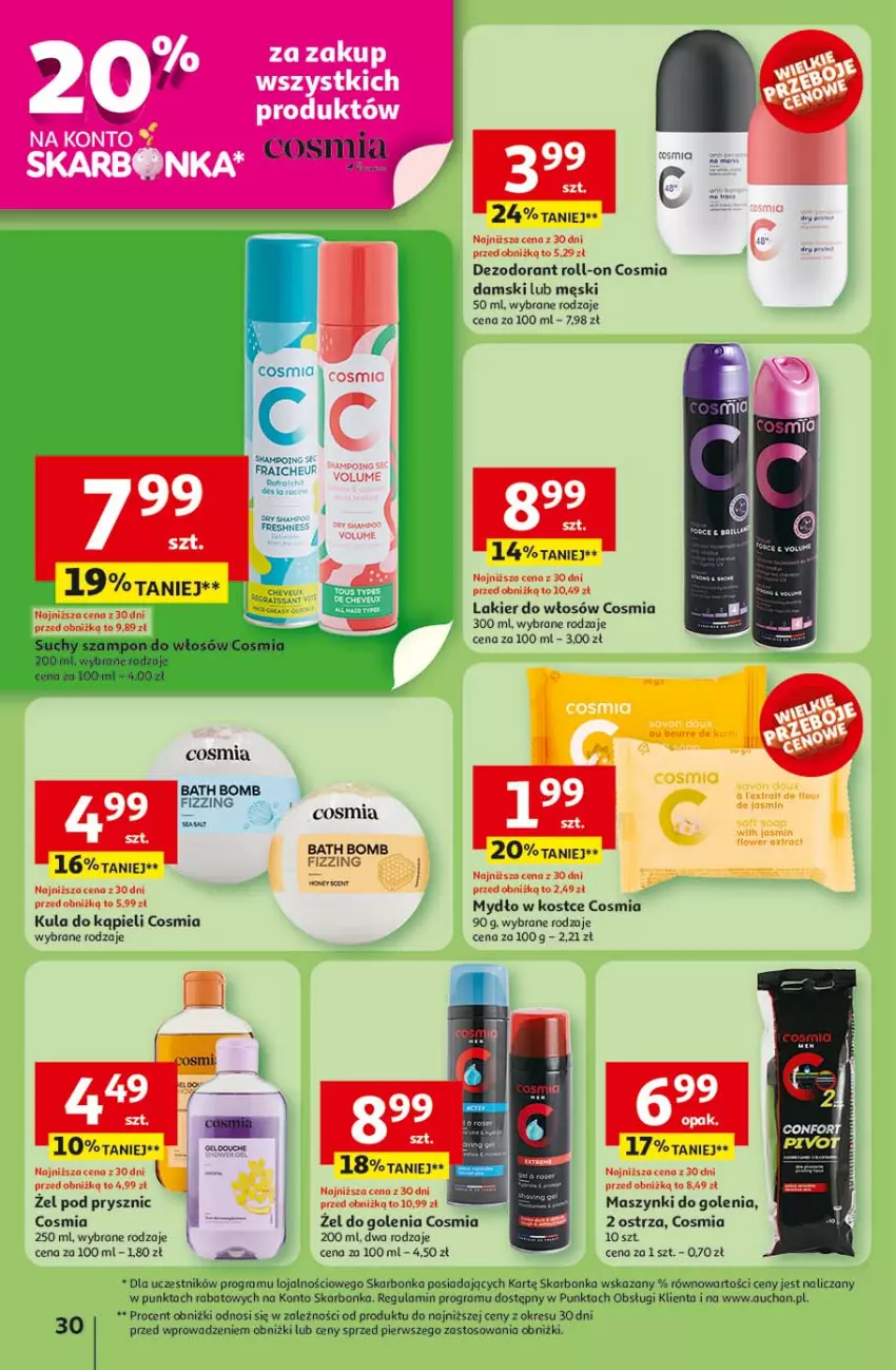 Gazetka promocyjna Auchan - LATO FIRST MINUTE Hipermarket - ważna 03.06 do 11.06.2025 - strona 34 - produkty: Dezodorant, Gra, Kula do kąpieli, Lakier, Lakier do włosów, Mydło