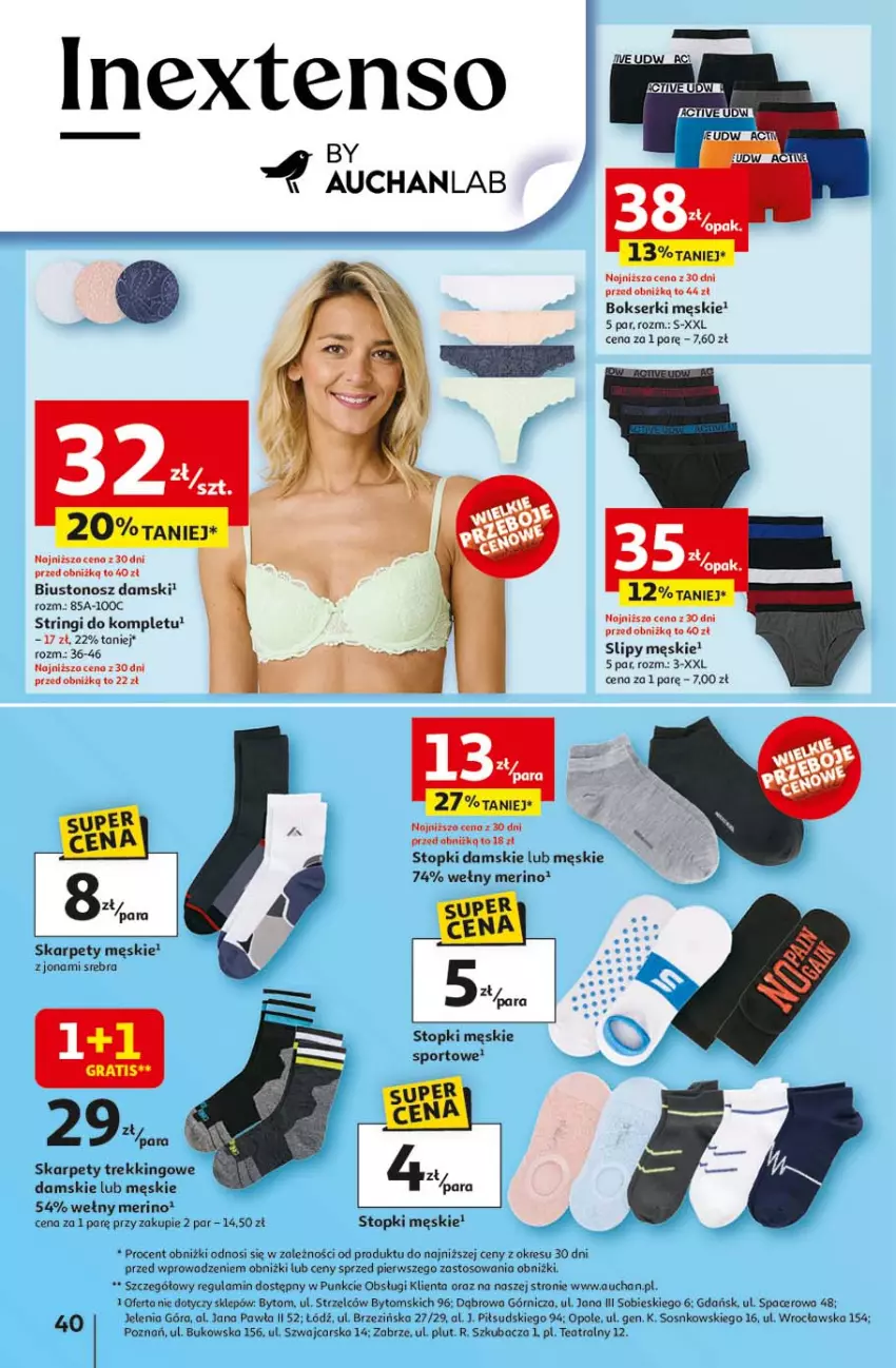 Gazetka promocyjna Auchan - LATO FIRST MINUTE Hipermarket - ważna 03.06 do 11.06.2025 - strona 44 - produkty: Acer, Bokserki, Cars, Gra, Karp, Por, Ser, Slipy, Sos, Sport, Stringi, Top