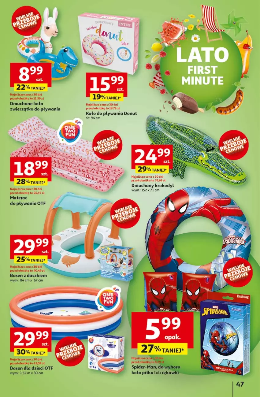 Gazetka promocyjna Auchan - LATO FIRST MINUTE Hipermarket - ważna 03.06 do 11.06.2025 - strona 51 - produkty: Donut, Dzieci, Materac, Tera