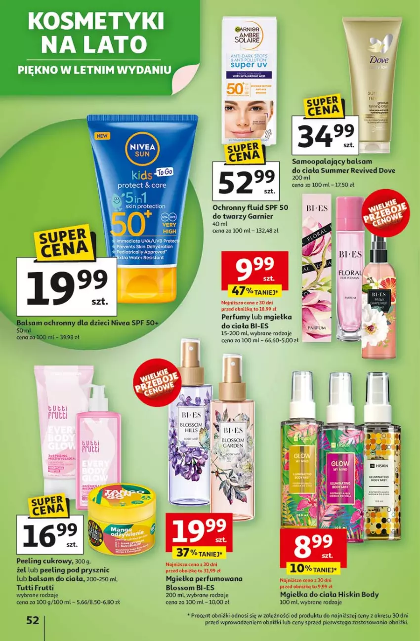 Gazetka promocyjna Auchan - LATO FIRST MINUTE Hipermarket - ważna 03.06 do 11.06.2025 - strona 56 - produkty: Balsam do ciała, Body, Dove, Dzieci, Fa, Garnier, Nivea, Peeling, Perfum