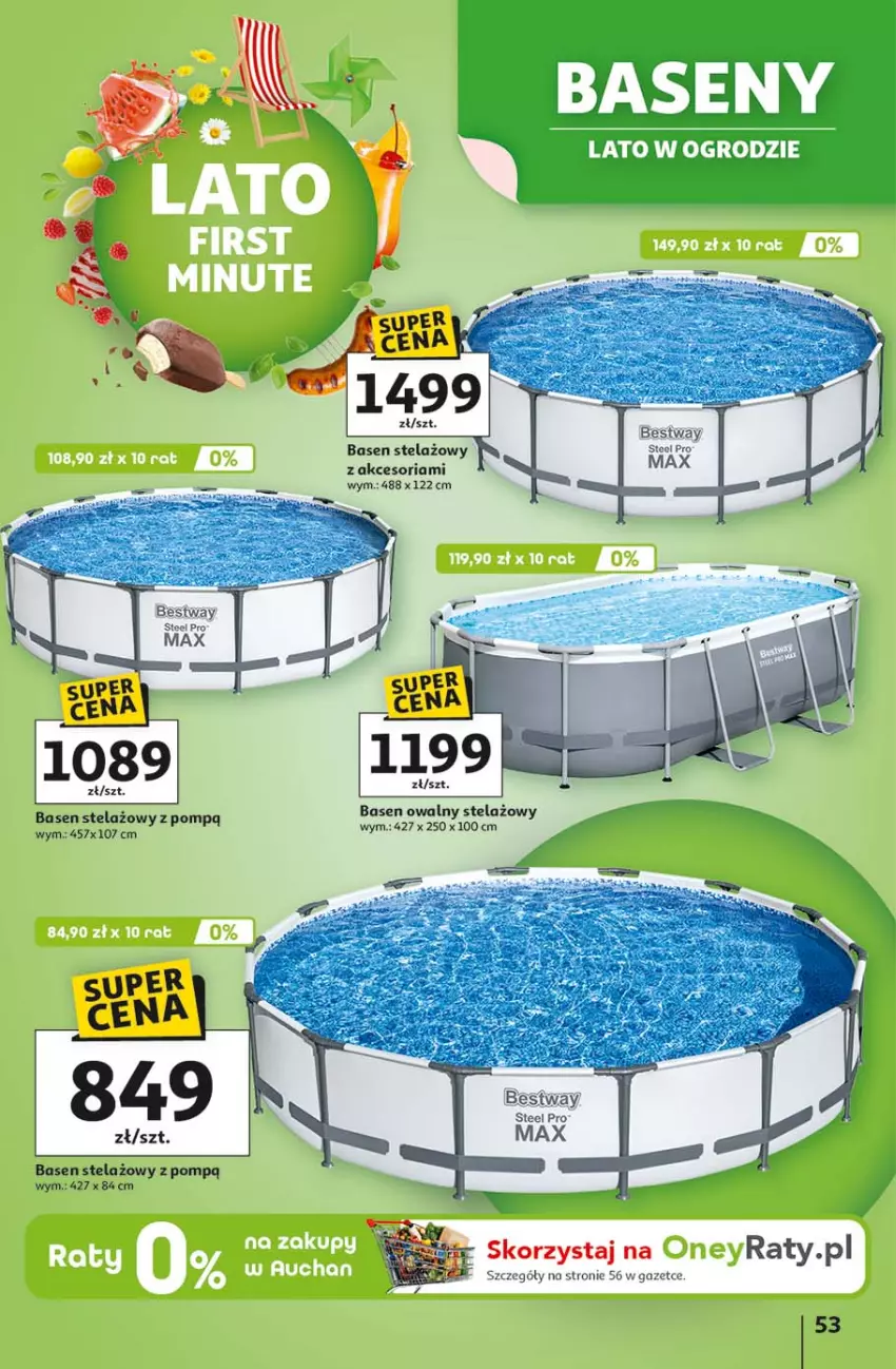 Gazetka promocyjna Auchan - LATO FIRST MINUTE Hipermarket - ważna 03.06 do 11.06.2025 - strona 57