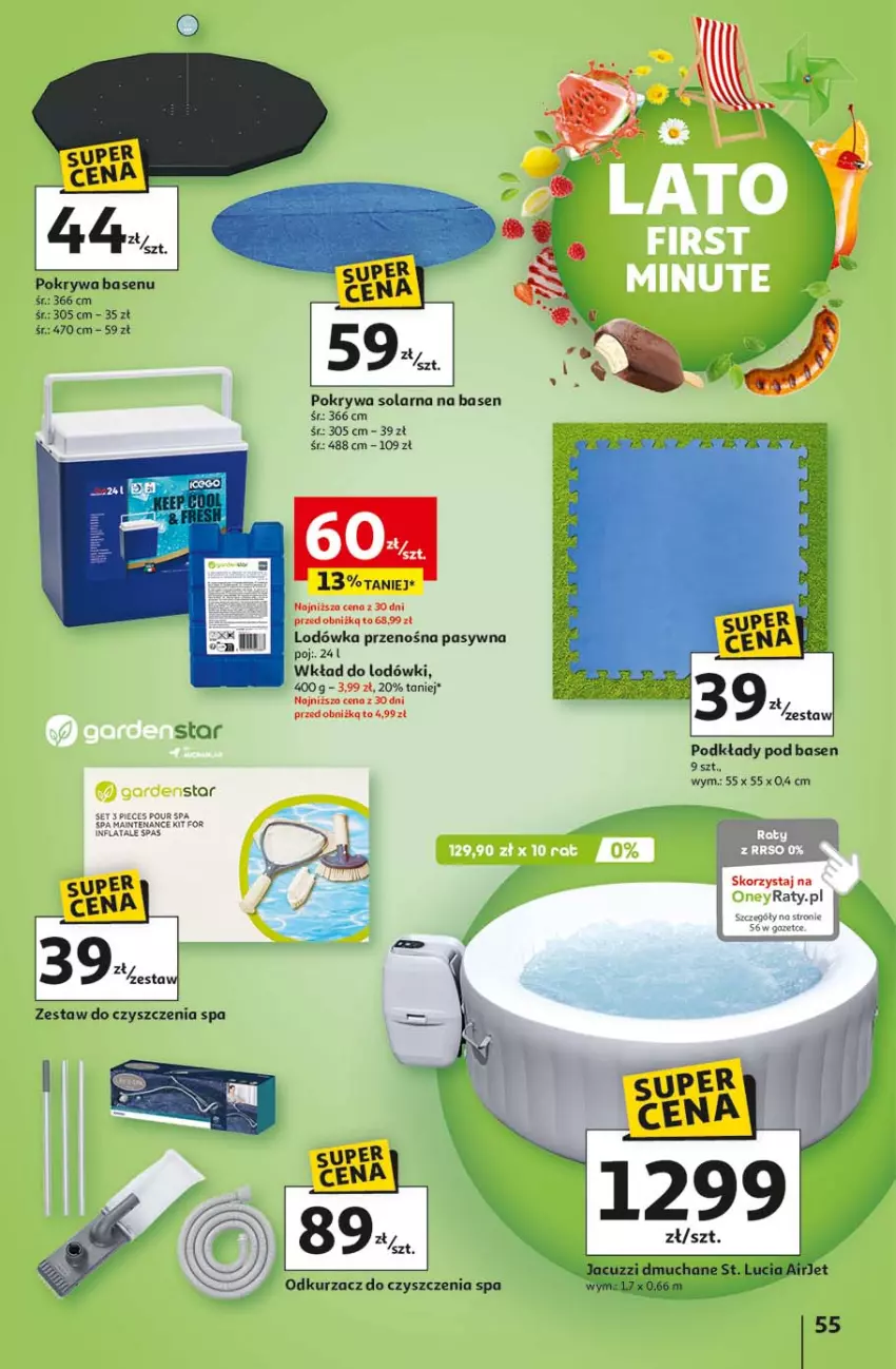 Gazetka promocyjna Auchan - LATO FIRST MINUTE Hipermarket - ważna 03.06 do 11.06.2025 - strona 59 - produkty: Lodówka, Odkurzacz, Piec, Podkład, Pokrywa