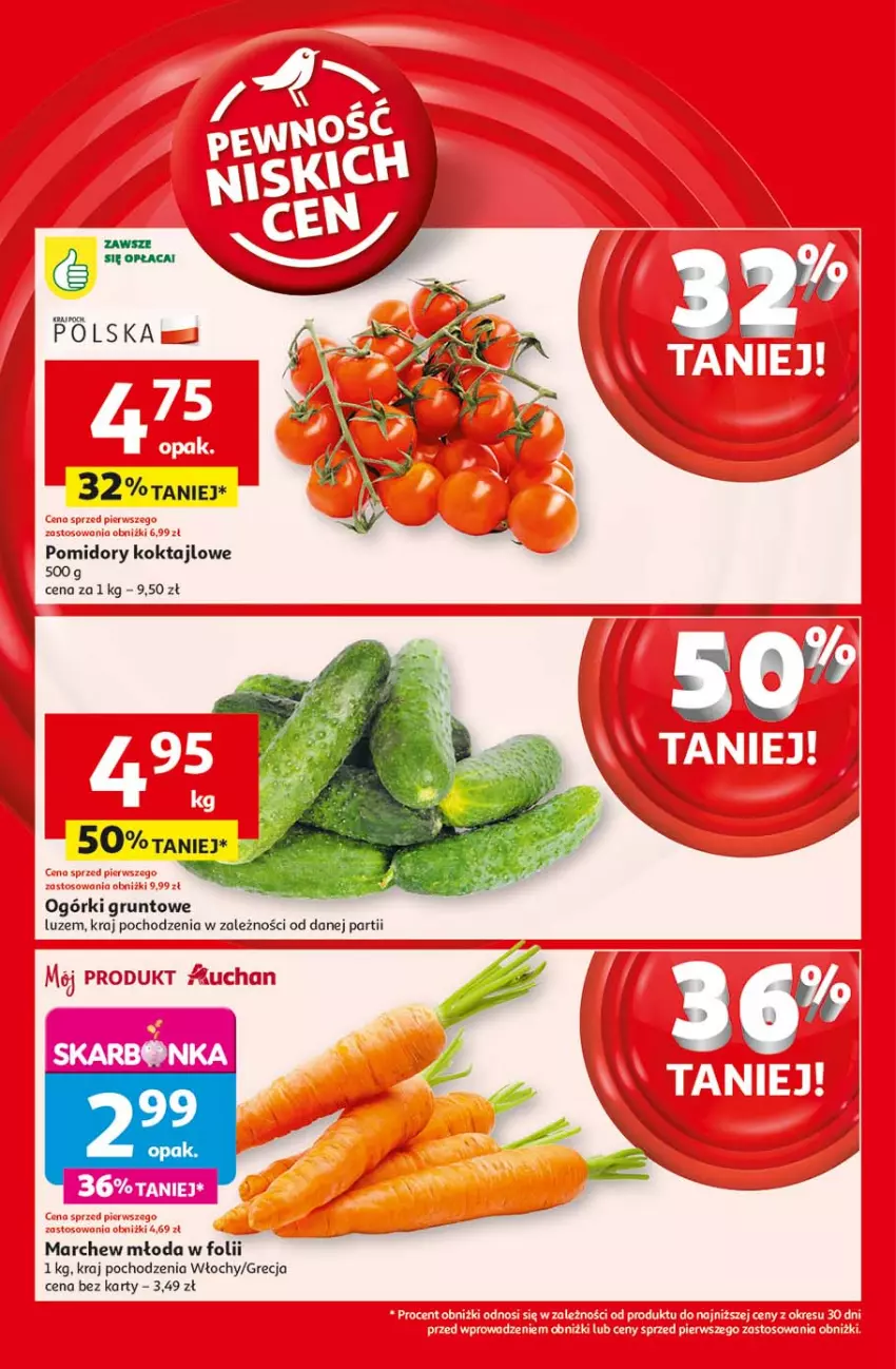 Gazetka promocyjna Auchan - LATO FIRST MINUTE Hipermarket - ważna 03.06 do 11.06.2025 - strona 6 - produkty: Grunt, Pomidory
