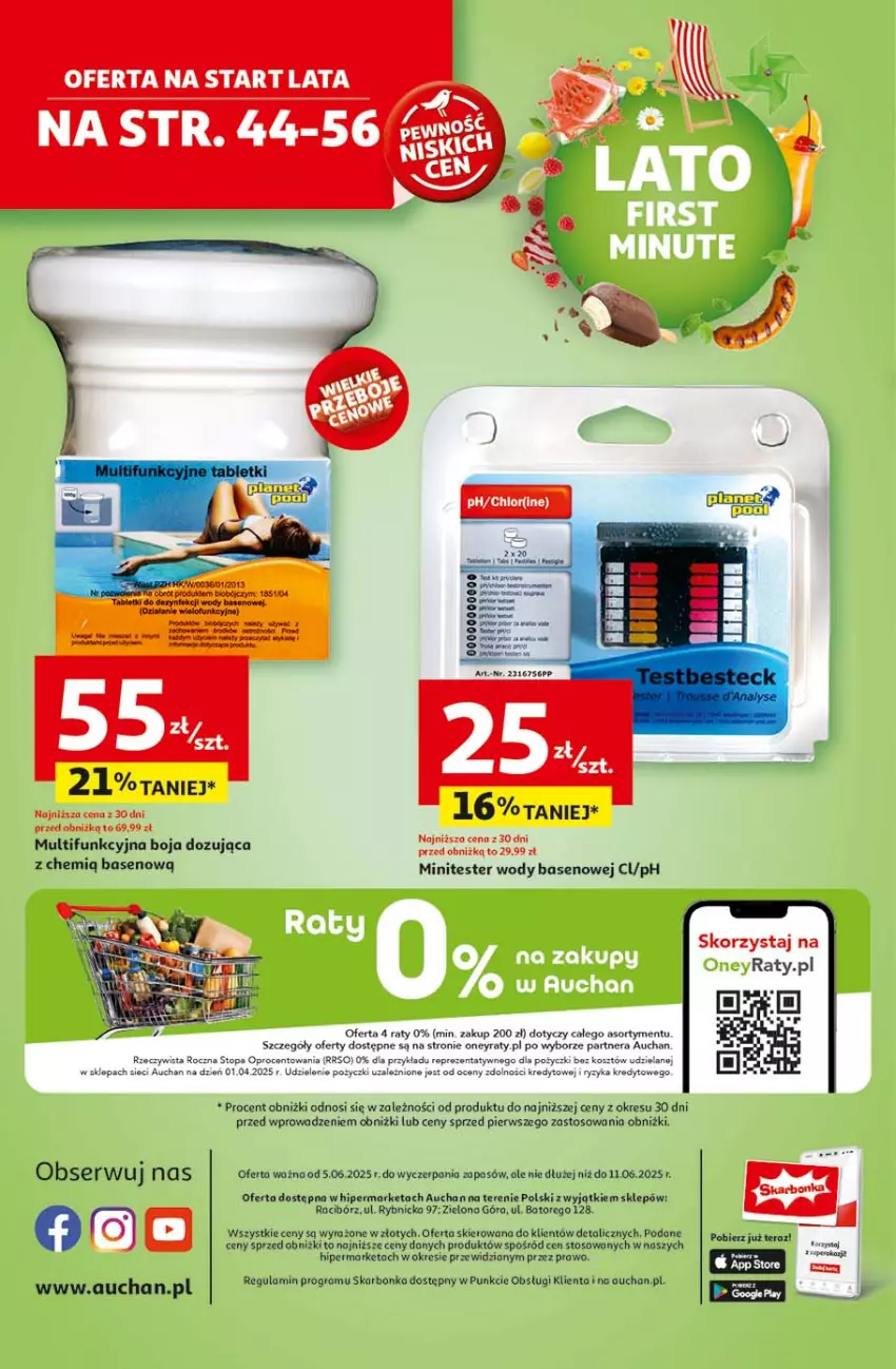 Gazetka promocyjna Auchan - LATO FIRST MINUTE Hipermarket - ważna 03.06 do 11.06.2025 - strona 60 - produkty: Gra, Kosz, Tablet, Tera, Top