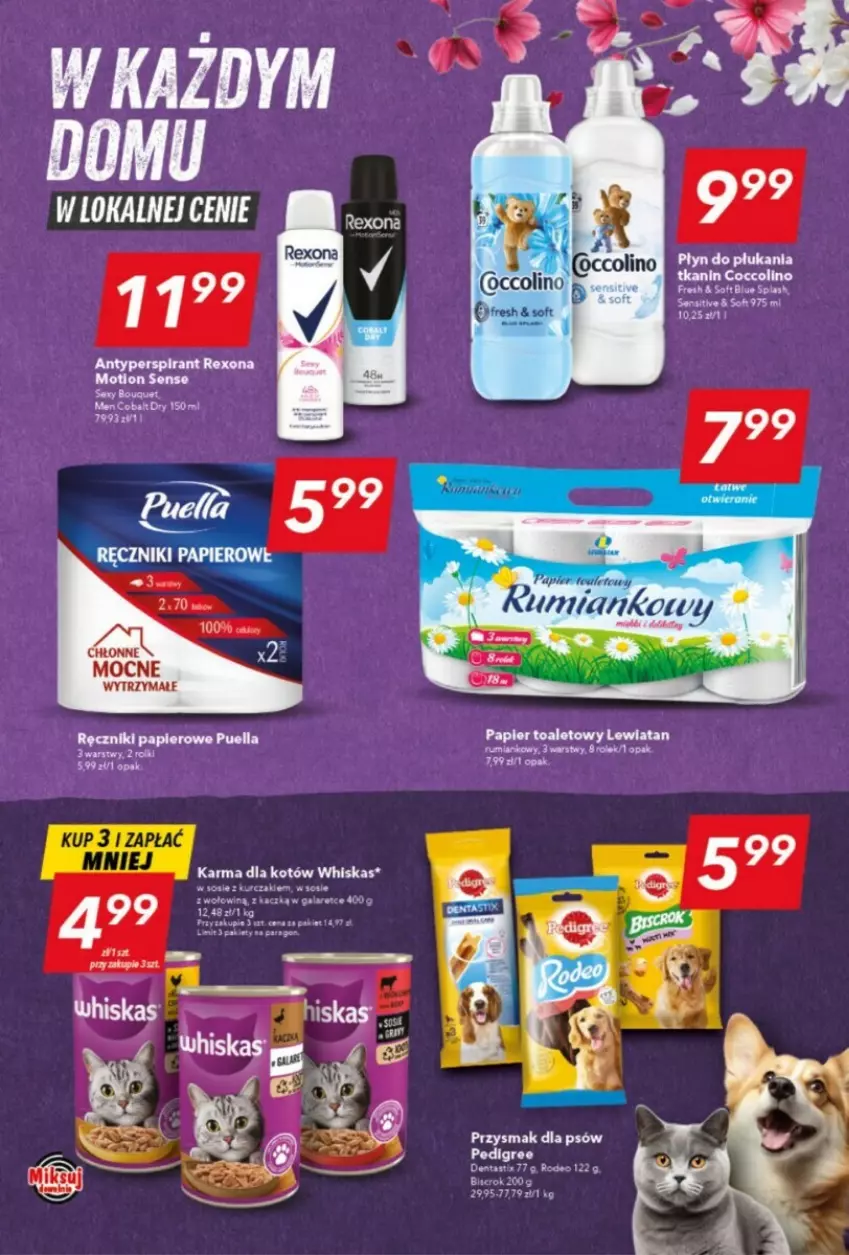 Gazetka promocyjna Lewiatan - ważna 07.11 do 13.11.2024 - strona 11 - produkty: Antyperspirant, Rexona, Whiskas