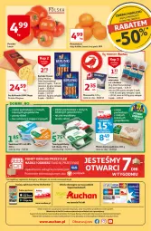 Gazetka promocyjna Auchan - Kawa i czekolada aromatycznie i słodko Moje Auchan - Gazetka - ważna od 31.10 do 31.10.2021 - strona 4 - produkty: Mozzarella, Ser, Twaróg, Królewski, Pomarańcze, Tera, Morliny, Twaróg półtłusty, Kabanos, Masło, Berlinki, Mleko
