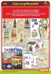 Gazetka promocyjna Gama - Gazetka Gama - Gazetka - ważna od 27.04 do 27.04.2024 - strona 11 - produkty: Piwa, Piwo, Piec, Gra, Kasztelan, Tatra, Grill, Harnaś, Captain Jack, Kozel