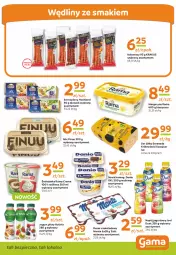 Gazetka promocyjna Gama - Gazetka Gama - Gazetka - ważna od 27.04 do 27.04.2024 - strona 3 - produkty: Piec, Ser topiony, Krakus, Top, Ser, Gra, Rama, Zott, Jogurt, Activia, Napój jogurtowy, Serek, Margaryna, Hochland, Danio, Kabanos, Deser, Finuu, Napój, Jogurt pitny, Monte