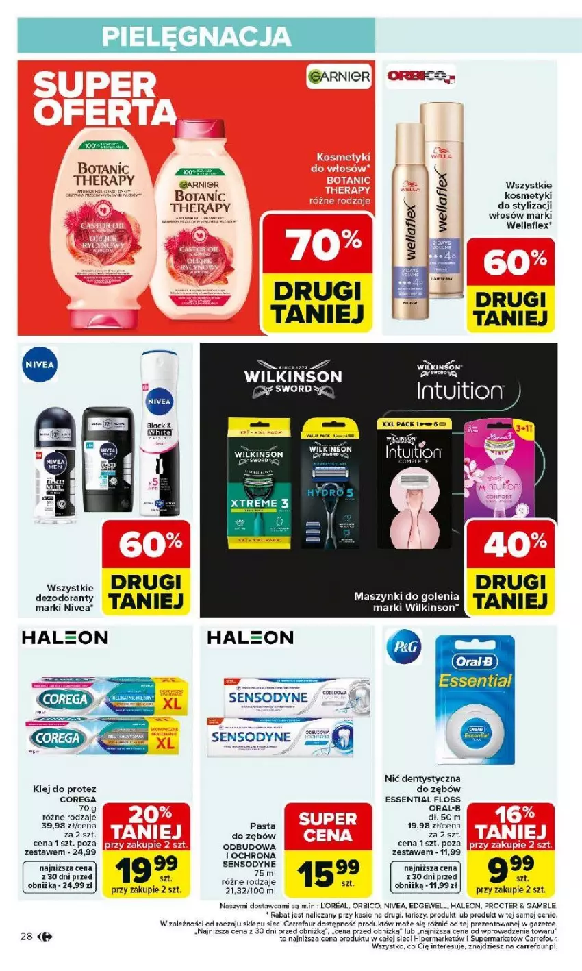 Gazetka promocyjna Carrefour - Gazetka Carrefour, Market od poniedziałku! - ważna 23.02 do 28.02.2026 - strona 30 - produkty: BIC, Corega, Dezodorant, Fa, Garnier, Klej, Lack, Leon, Nivea, Por