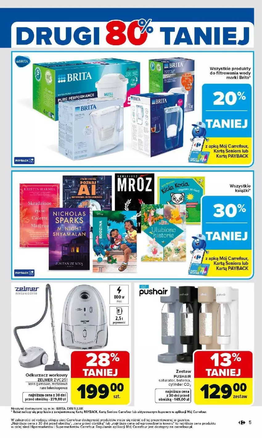 Gazetka promocyjna Carrefour - Gazetka Carrefour, Market od poniedziałku! - ważna 23.02 do 28.02.2026 - strona 7 - produkty: Brit, Brita, Dres, Odkurzacz, Rura, Teleskop, Zelmer