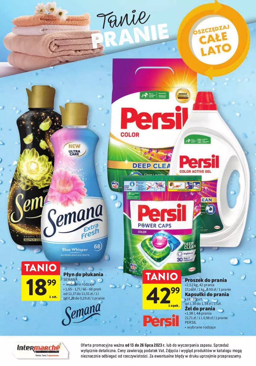 Gazetka promocyjna Intermarche - Gazetka Intermarche - ważna 13.07 do 26.07.2023 - strona 12 - produkty: Kapsułki do prania, Persil, Płyn do płukania, Proszek do prania