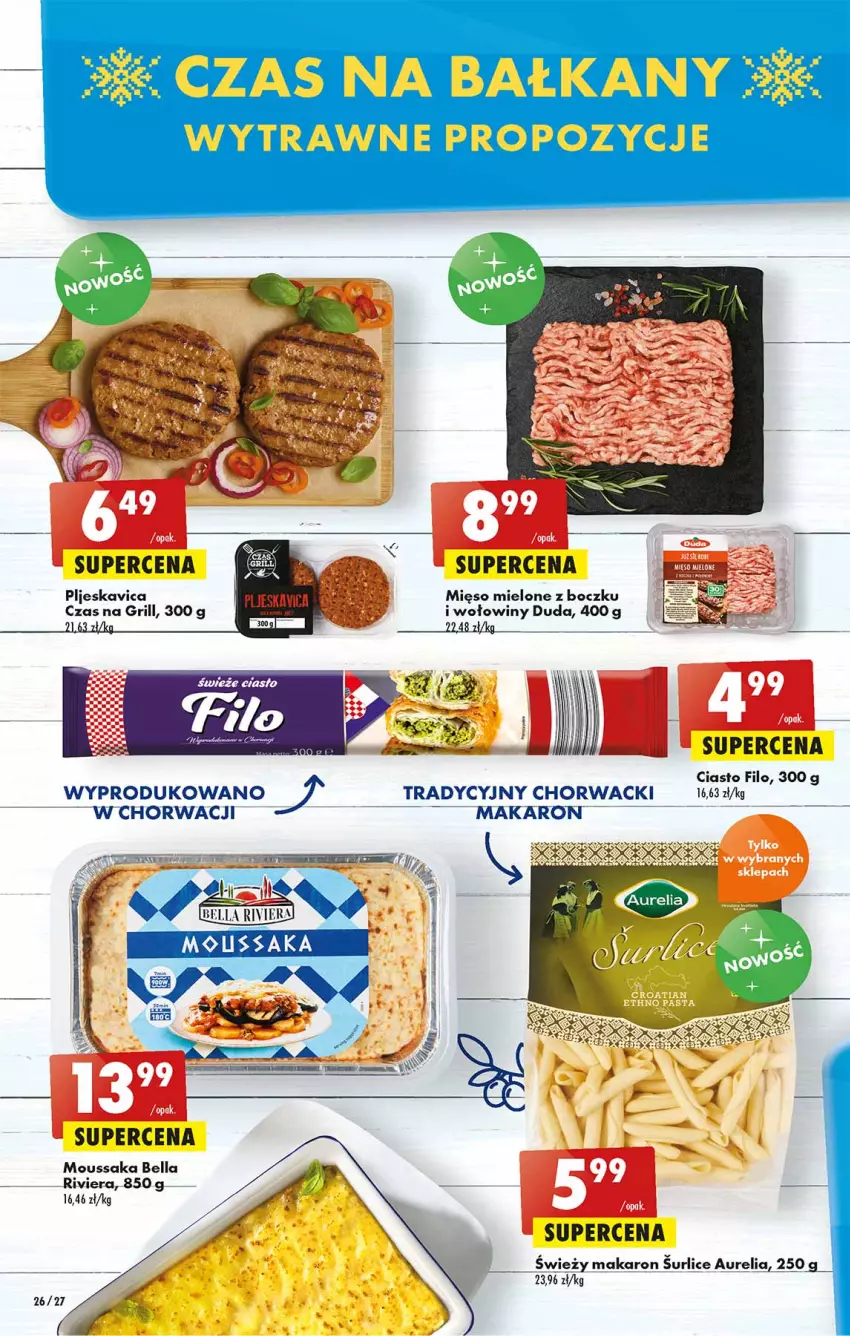 Gazetka promocyjna Biedronka - W tym tygodniu - ważna 25.08 do 31.08.2022 - strona 26 - produkty: Bell, Bella, Duda, Grill, Makaron, Mięso, Mięso mielone