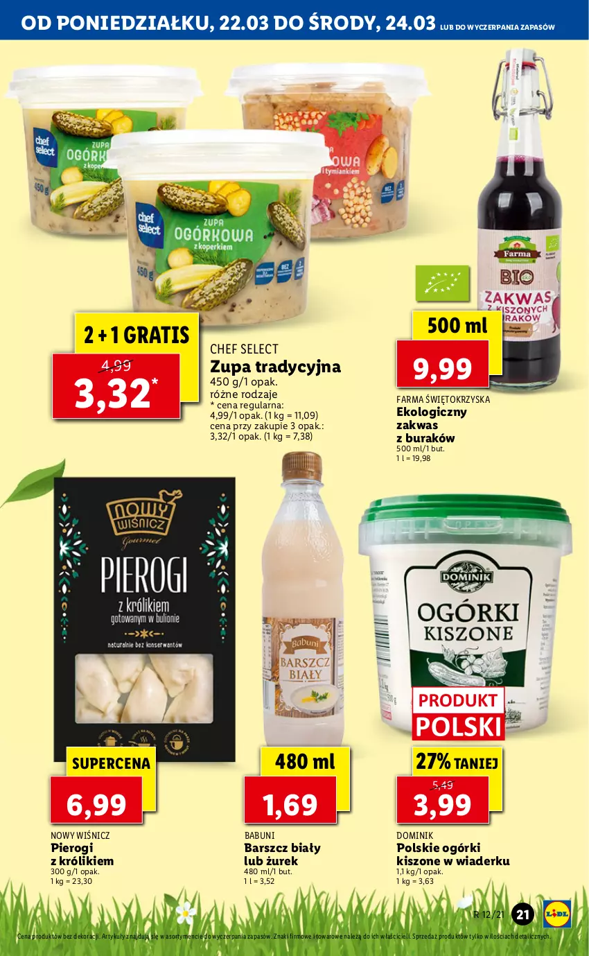 Gazetka promocyjna Lidl - Wielkanoc - ważna 22.03 do 24.03.2021 - strona 21 - produkty: Babuni, Fa, Gra, Królik, Pierogi, Zupa