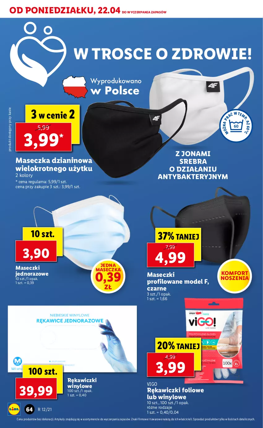 Gazetka promocyjna Lidl - Wielkanoc - ważna 22.03 do 24.03.2021 - strona 64 - produkty: Zdrowie