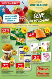 Gazetka promocyjna Auchan - 30 Lat Supermarket - Gazetka - ważna od 04.04 do 04.04.2026 - strona 1 - produkty: Majonez, Ser, Gin, Kawa, Serwetki, Szynka, Babuni, Babka, Kiełbasa biała, Kiełbasa, Fa