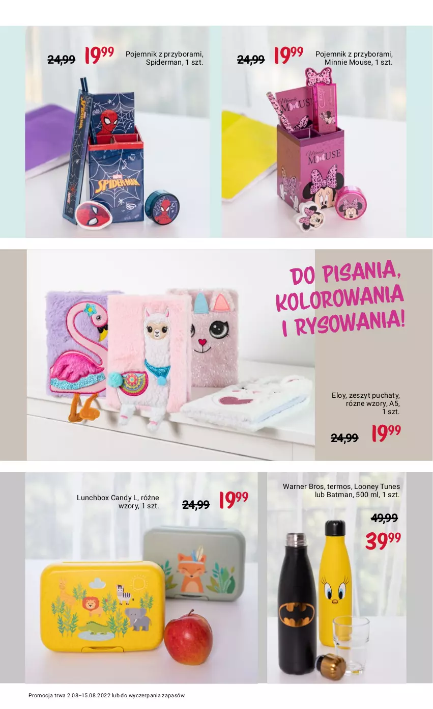 Gazetka promocyjna Rossmann - 2 sierpnia - ważna 02.08 do 15.08.2022 - strona 15 - produkty: Candy, Minnie, Pojemnik, Spiderman, Termos