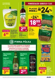 Gazetka promocyjna Aldi - ALE! CENA w ALDI - Gazetka - ważna od 20.03 do 20.03.2021 - strona 11 - produkty: Piwa, Piwo, Kawa rozpuszczalna, Sok, Koc, Gra, Królewski, Cień, Kawa, Chrupki, Tera, Sok jabłkowy, Półka, Syrop, Lorenz, Monster Munch, Jacobs, Okocim, Herbapol