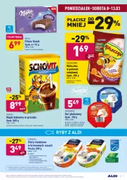 Gazetka promocyjna Aldi - ALE! CENA w ALDI - Gazetka - ważna od 20.03 do 20.03.2021 - strona 7 - produkty: Sos, Ser, Mus, Hofburger, Kosz, Ryby i owoce morza, Tera, Pieprz, Tonik, Burger, Owoce morza, Płyta, Baton, Owoce, Ser pleśniowy, Kakao, Mango, Napój, Milka