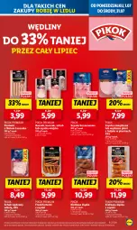 Gazetka promocyjna Lidl - GAZETKA - Gazetka - ważna od 03.07 do 03.07.2024 - strona 11 - produkty: Piec, Kurczak, Ser, Parówki, Szynka konserwowa, Szynka, PIKOK, Boczek, Frankfurterki, Kiełbasa, Kiełbasa śląska