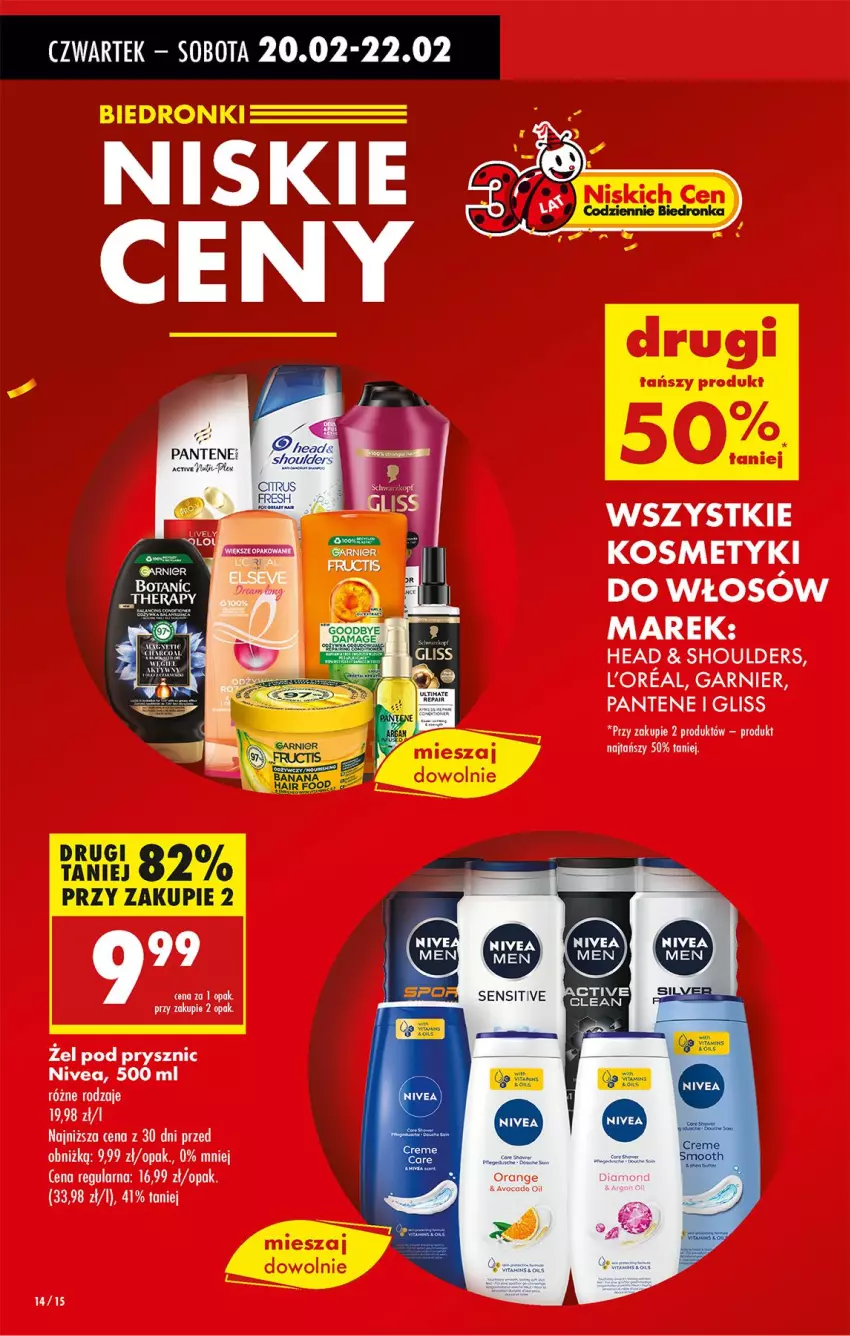 Gazetka promocyjna Biedronka - Od Czwartku - ważna 20.02 do 26.02.2025 - strona 21 - produkty: Garnier, Nivea, Pantene