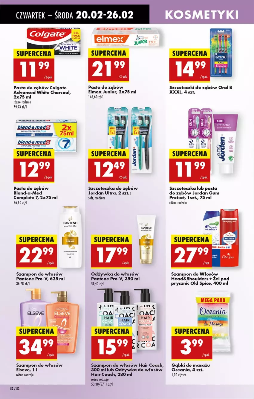 Gazetka promocyjna Biedronka - Od Czwartku - ważna 20.02 do 26.02.2025 - strona 69 - produkty: Blend-a-Med, Colgate, Elmex, Elseve, Fa, LG, Odżywka, Old Spice, Oral B, Pantene, Pasta do zębów, Szampon, Szczoteczka, Szczoteczka do zębów