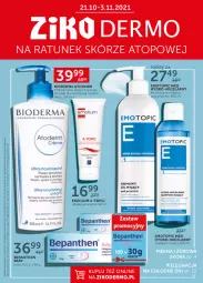 Gazetka promocyjna Ziko - 21.10 – 3.11 - Gazetka - ważna od 02.11 do 02.11.2021 - strona 1 - produkty: Top, Bioderma, Emolium, Krem do ciała, Szampon, Bepanthen, Atoderm