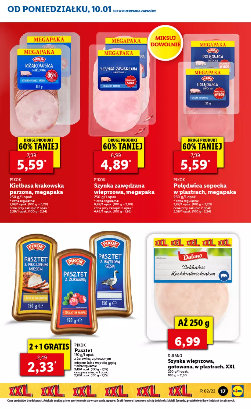 Gazetka promocyjna Lidl - GAZETKA - ważna 10.01 do 12.01.2022 - strona 17 - produkty: Dulano, Fa, Koc, Piec, PIKOK, Szynka, Szynka wieprzowa