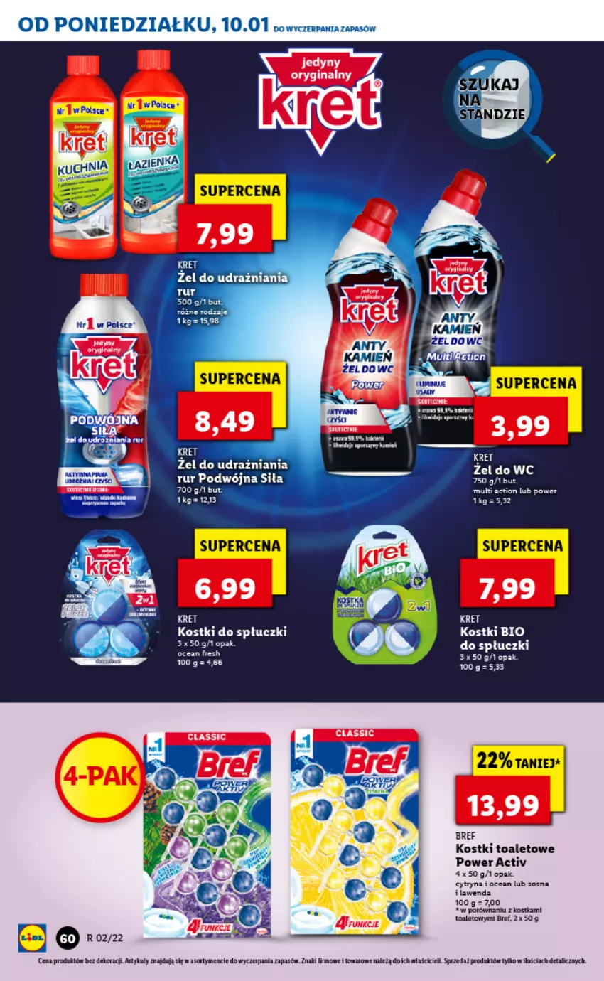 Gazetka promocyjna Lidl - GAZETKA - ważna 10.01 do 12.01.2022 - strona 60 - produkty: Bref, Gin, Kret, LG, Por, Sos