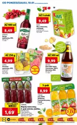 Gazetka promocyjna Lidl - GAZETKA - Gazetka - ważna od 12.01 do 12.01.2022 - strona 38 - produkty: Kurkuma, Sok, Pur, Mus, Tera, Tymbark, Syrop, Napój, Herbapol, Imbir