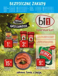 Gazetka promocyjna Bi1 - Grillandia - Gazetka - ważna od 02.05 do 02.05.2022 - strona 1 - produkty: Piwa, Piwo, Ketchup, Dawtona, Mus, Gra, Tarczyński, Perła, Kiełbasa, Musztarda, Kiełbasa śląska, LG