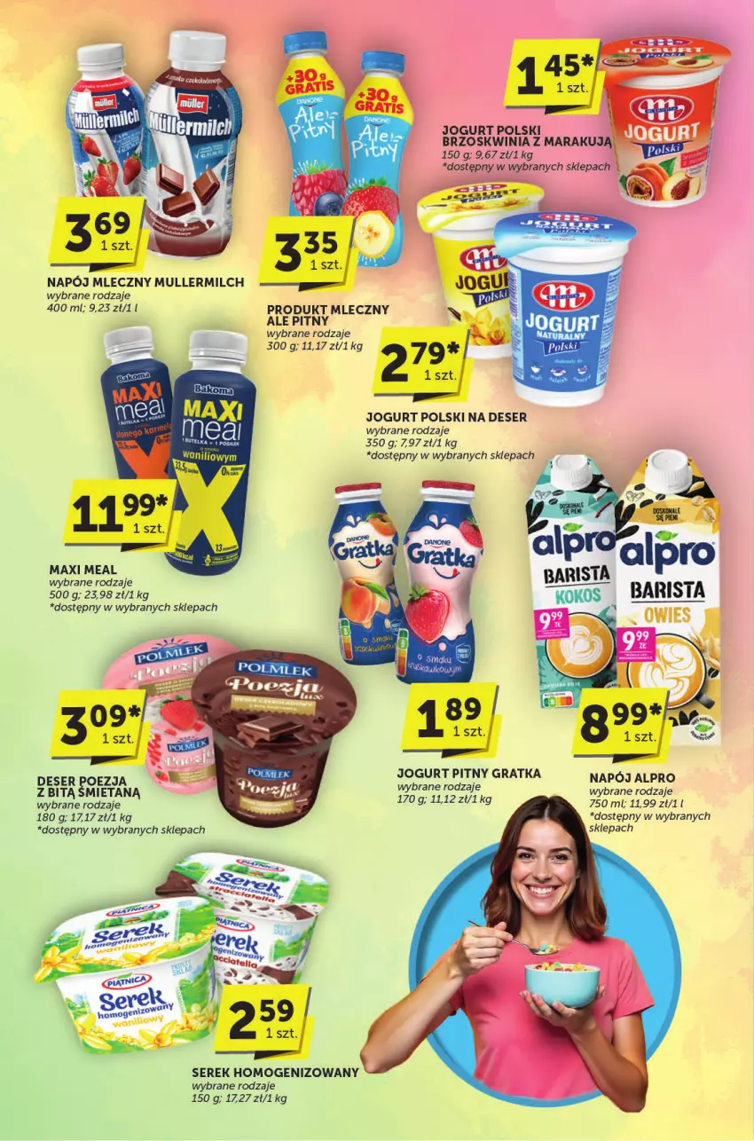 Gazetka promocyjna ABC - ważna 06.03 do 18.03.2025 - strona 4 - produkty: Alpro, Deser, Gra, Jogurt, Jogurt pitny, Napój, Napój mleczny, Ser, Serek, Serek homogenizowany