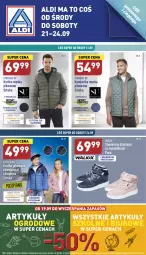 Gazetka promocyjna Aldi - Zaplanuj zakupy wcześniej - Gazetka - ważna od 24.09 do 24.09.2022 - strona 1 - produkty: Por, Gra, Sneakersy, Kurtka, Kamizelka, Dzieci, Pocopiano, Biuro