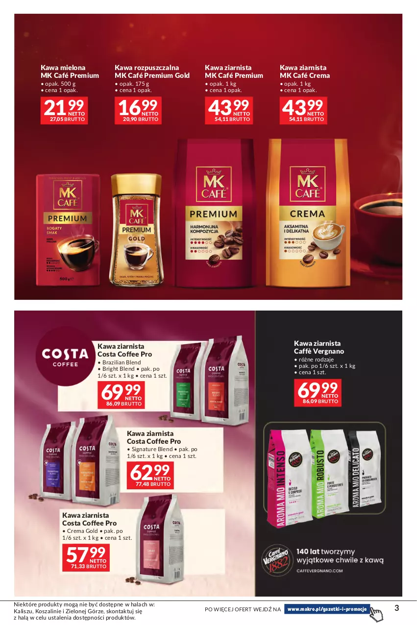 Gazetka promocyjna Makro - Oferta Kawa Herbata - ważna 29.09 do 12.10.2026 - strona 3 - produkty: Kawa, Kawa mielona, Kawa rozpuszczalna, Kawa ziarnista, Kosz, Szal