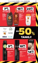 Gazetka promocyjna Netto - Artykuły spożywcze - Gazetka - ważna od 23.08 do 23.08.2023 - strona 17 - produkty: Emulsja, Pur, Szampon, Syoss, Lakier do włosów, Suchy szampon, Olej, Lakier, Farba do włosów, Fa