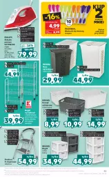 Gazetka promocyjna Kaufland - OFERTA TYGODNIA - Gazetka - ważna od 14.04 do 14.04.2021 - strona 45 - produkty: Top, Rum, NBA, Gra, Drabina, Philips, Kosz na bieliznę, Kosz, Regał, Lakier