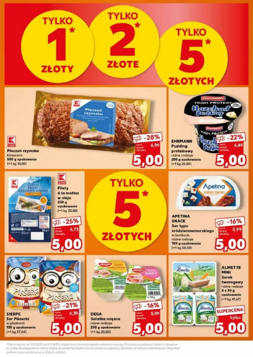 Gazetka promocyjna Kaufland - ważna 07.01 do 08.01.2025 - strona 14 - produkty: Almette, Dega, Pudding, Sałat, Sałatka, Ser, Serek, Serek twarogowy