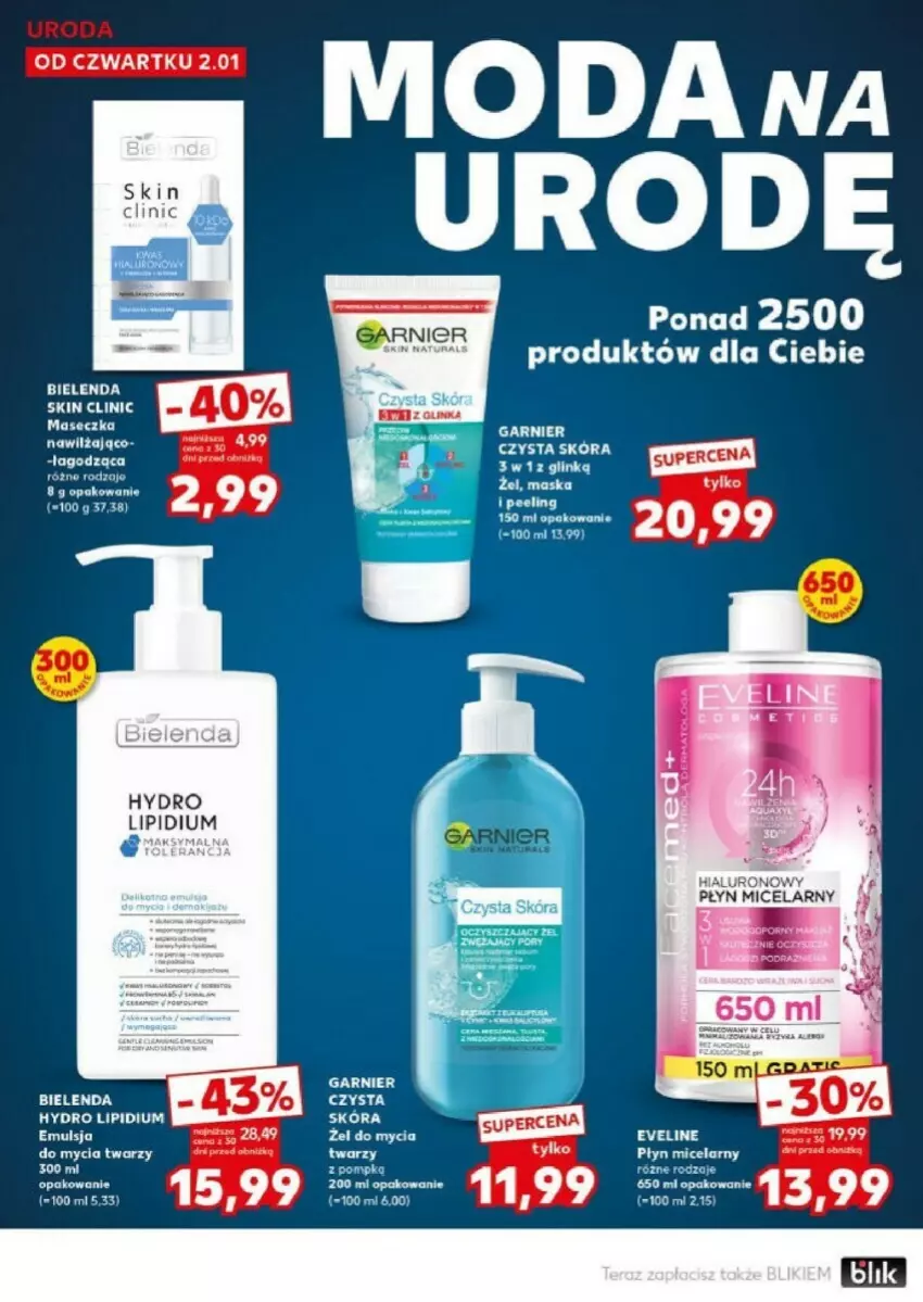 Gazetka promocyjna Kaufland - ważna 07.01 do 08.01.2025 - strona 26 - produkty: Bielenda, Clin, Garnier, Maska, Peeling, Płyn micelarny