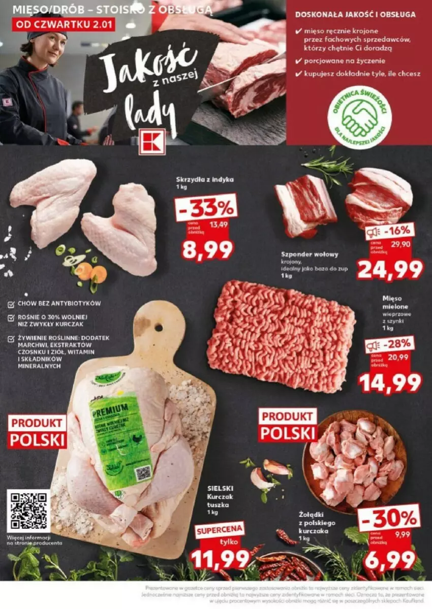 Gazetka promocyjna Kaufland - ważna 07.01 do 08.01.2025 - strona 4 - produkty: Fa, Kurczak, Mięso, Szponder wołowy, Tusz