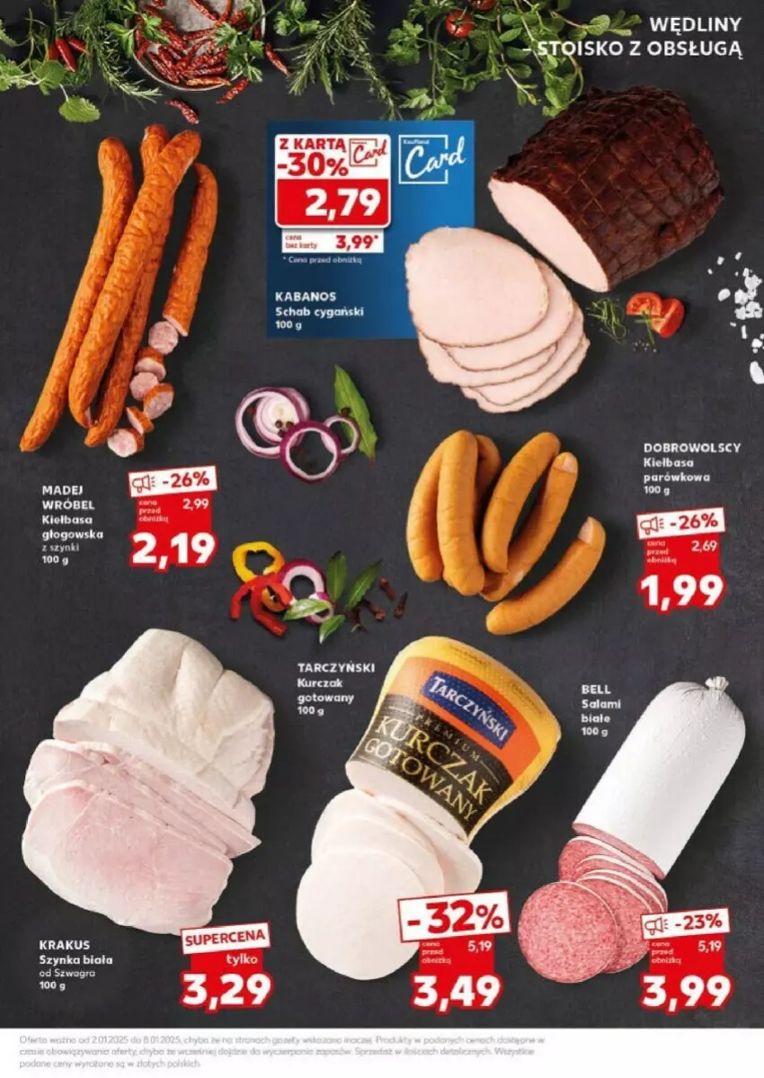 Gazetka promocyjna Kaufland - ważna 07.01 do 08.01.2025 - strona 5 - produkty: Kiełbasa, Krakus, Szynka, Szynka biała, Tarczyński