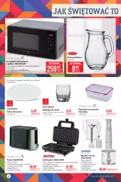 Gazetka promocyjna Makro - [Oferta promocyjna] Artykuły przemysłowe - Gazetka - ważna od 18.10 do 18.10.2021 - strona 6 - produkty: Top, Ser, Gra, Dzbanek, Blender ręczny, Blender, Rozdrabniacz, Gofrownica, Pojemnik, Toster, Talerz, Talerz deserowy, Kuchenka mikrofalowa, Szklanka, Deser, Grill, Gala, Kokos, Fa