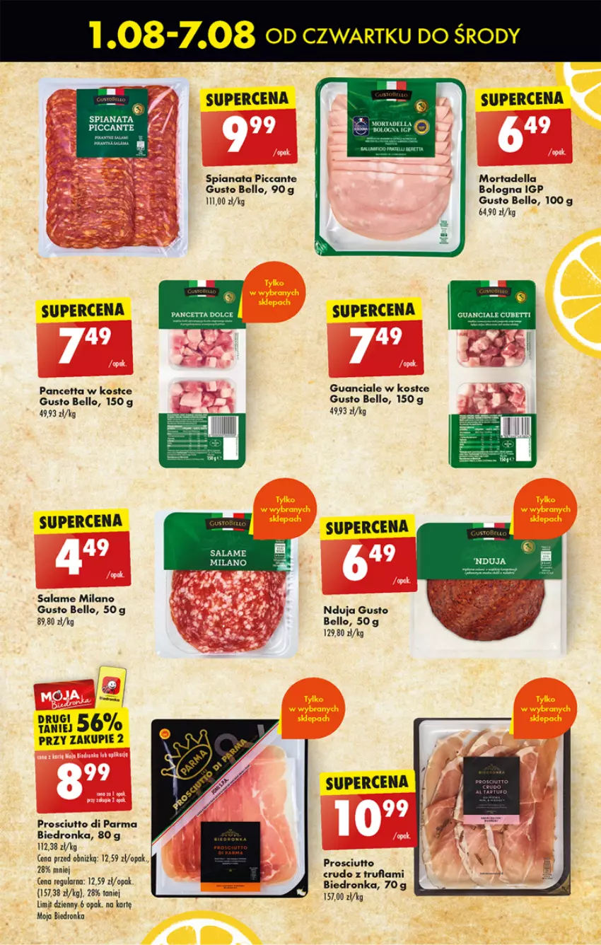 Gazetka promocyjna Biedronka - Od czwartku - ważna 01.08 do 07.08.2024 - strona 35 - produkty: Bell, Dell, Mortadella, Noż, Prosciutto