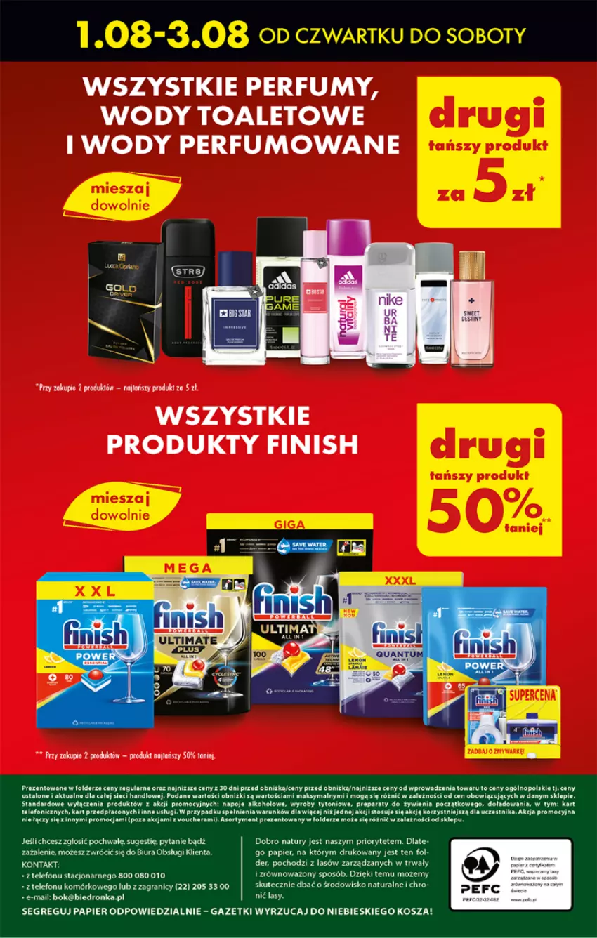 Gazetka promocyjna Biedronka - Od czwartku - ważna 01.08 do 07.08.2024 - strona 59 - produkty: Fa, Finish, Gra, Kosz, Napoje, Papier, Perfum, Telefon