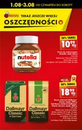 Gazetka promocyjna Biedronka - Od czwartku - Gazetka - ważna od 07.08 do 07.08.2024 - strona 9 - produkty: Nutella, Kawa ziarnista, Dallmayr, Kawa mielona, Kawa, Tera