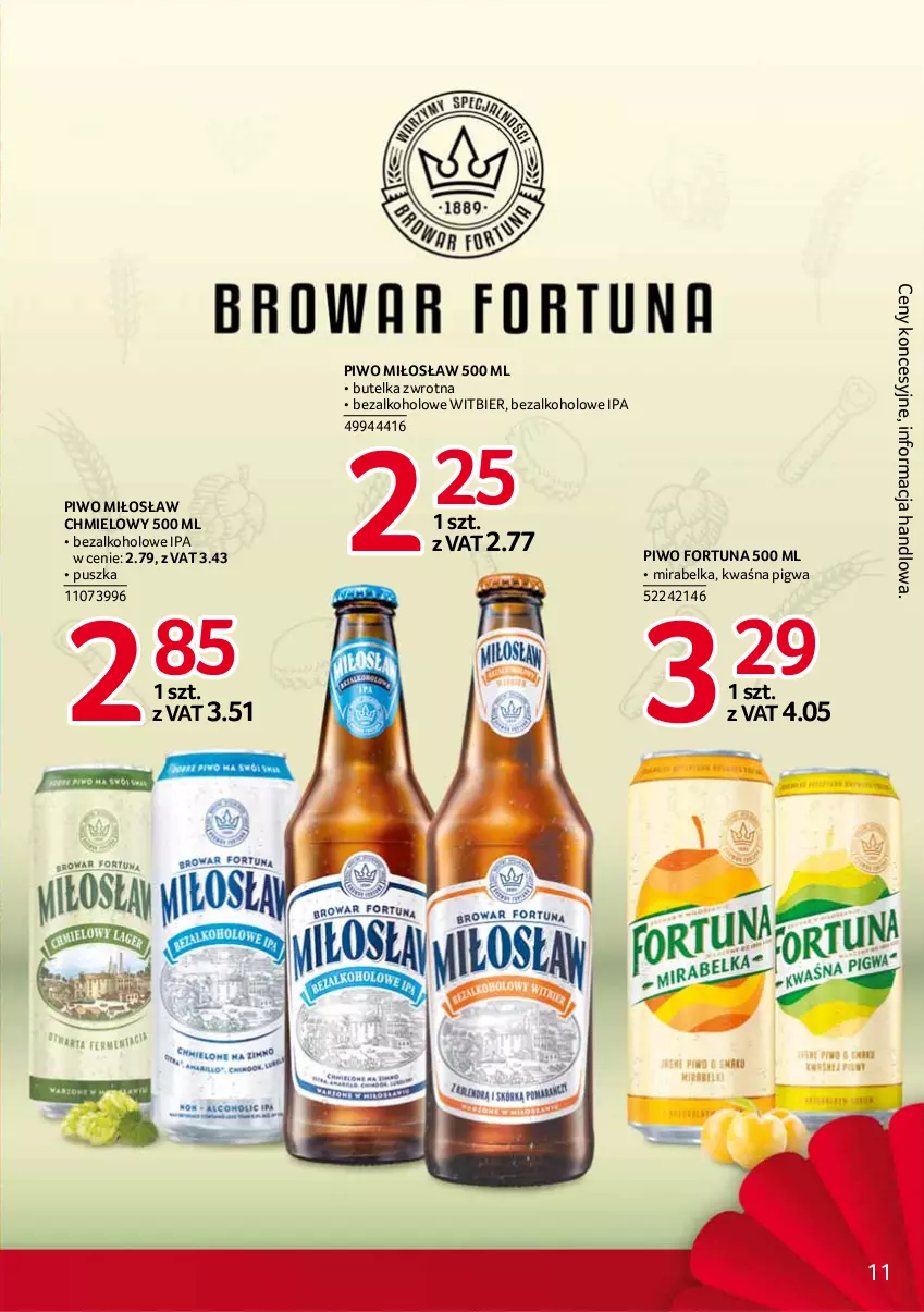 Gazetka promocyjna Selgros - Debiuty w Selgros - ważna 29.04 do 12.05.2021 - strona 11 - produkty: Fortuna, Piwo